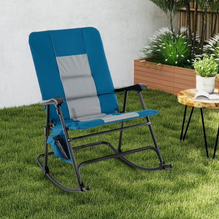 Costway Heavy Duty Foldable Rocking Chair for Adults, Portable