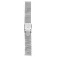 thumbnail image 1 of 20mm Shark Mesh Stainless Steel Watch Band Strap Folding Clasp Watchband (Short Pattern Silver), 1 of 6