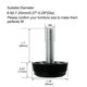 thumbnail image 5 of Protector ajustable de pies niveladores de muebles Uxcell M8x28x30mm para patas de silla y mesa 20 piezas, 5 of 5