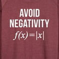 thumbnail image 3 of Instant Message - Avoid Negativity - Women's Lightweight French Terry Long Sleeve Shirt, 3 of 6