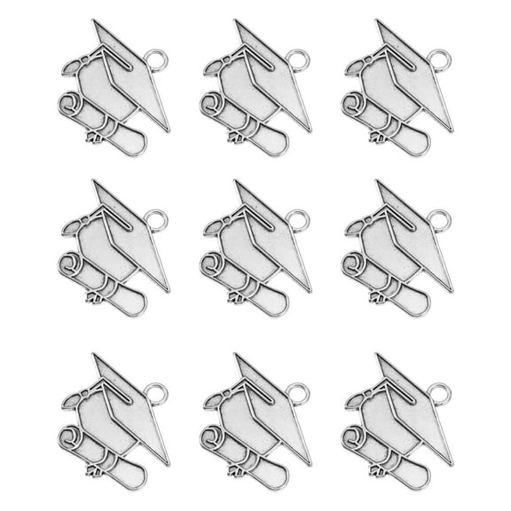 LEORX Graduation Pendants 20Pcs Unique Charms for Jewelry Making Fashionable Diy Supplies