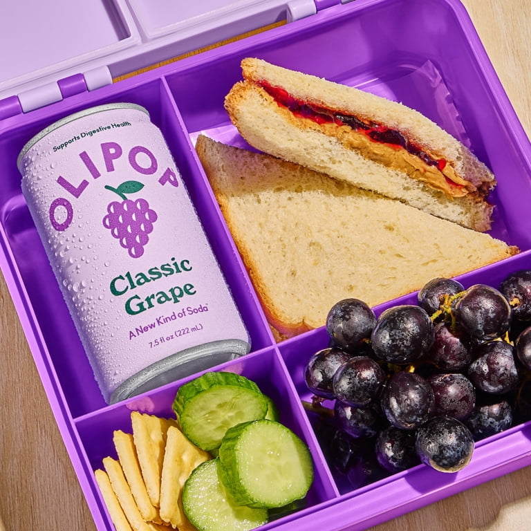 エメソープムラサキ1リットル、ミニボトルセット OLIPOP, Prebiotic Soda, 7.5 fl oz Minis, Classic Grape 6 Pack