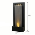 thumbnail image 2 of Zinc Metal Fountain with LED Lights - Serenity in Motion, 2 of 5