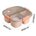 thumbnail image 3 of Antqov Lunch Box for Office Workers Microwave Oven Heating Special Bento Box Partition Type with Rice Lunch Box Fresh-keeping Box Food Grade, Home Accessories, 3 of 7