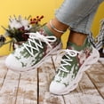 thumbnail image 5 of Mens Womens Christmas Themed Running Sneakers, Festive Sports Shoes with Santa Claus Design Breathable Athletic Tennis Shoes,40, 5 of 7
