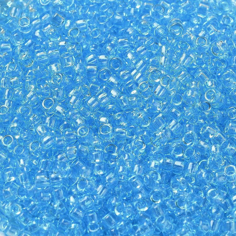 Transparent Colours Glass Round Seed Beads Dodger Blue 2~2.5x1.5mm Hole: 1mm about 28125pcs/pound