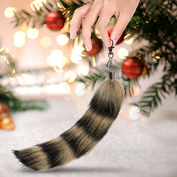 Raccoon Tail Keychain Soft Raccoon For Cosplay Fairs