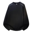thumbnail image 2 of Kalauyu Men's Crewneck Sweatshirts Soild Color Long Sleeve Casual Pullover Shirt, 2 of 9