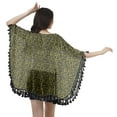 thumbnail image 4 of Moomaya Open Front Printed Shrug Printed Kimono Sleeve Beach Cover Up For Women, 4 of 5