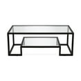 thumbnail image 3 of Maklaine Contemporary Metal Coffee Table in Black and Bronze, 3 of 8