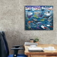 thumbnail image 3 of Epic Graffiti 'Arctic Ocean Color'  by DoodleScapes Canvas Wall Art, 30" x 26", 3 of 7