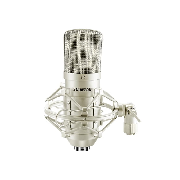 SUUNTOK XLR Condenser Microphone Recording Microphone for PC Computer Home Studio Cardioid Podcast Mic Kit for Streaming, ASMR, Y