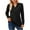 Black, variant on cfhntfmh Casual Shirts for Women Soft V Neck Buttons Knit Pullover Tops Lounge Long Sleeve Solid Color Tunic Blouses