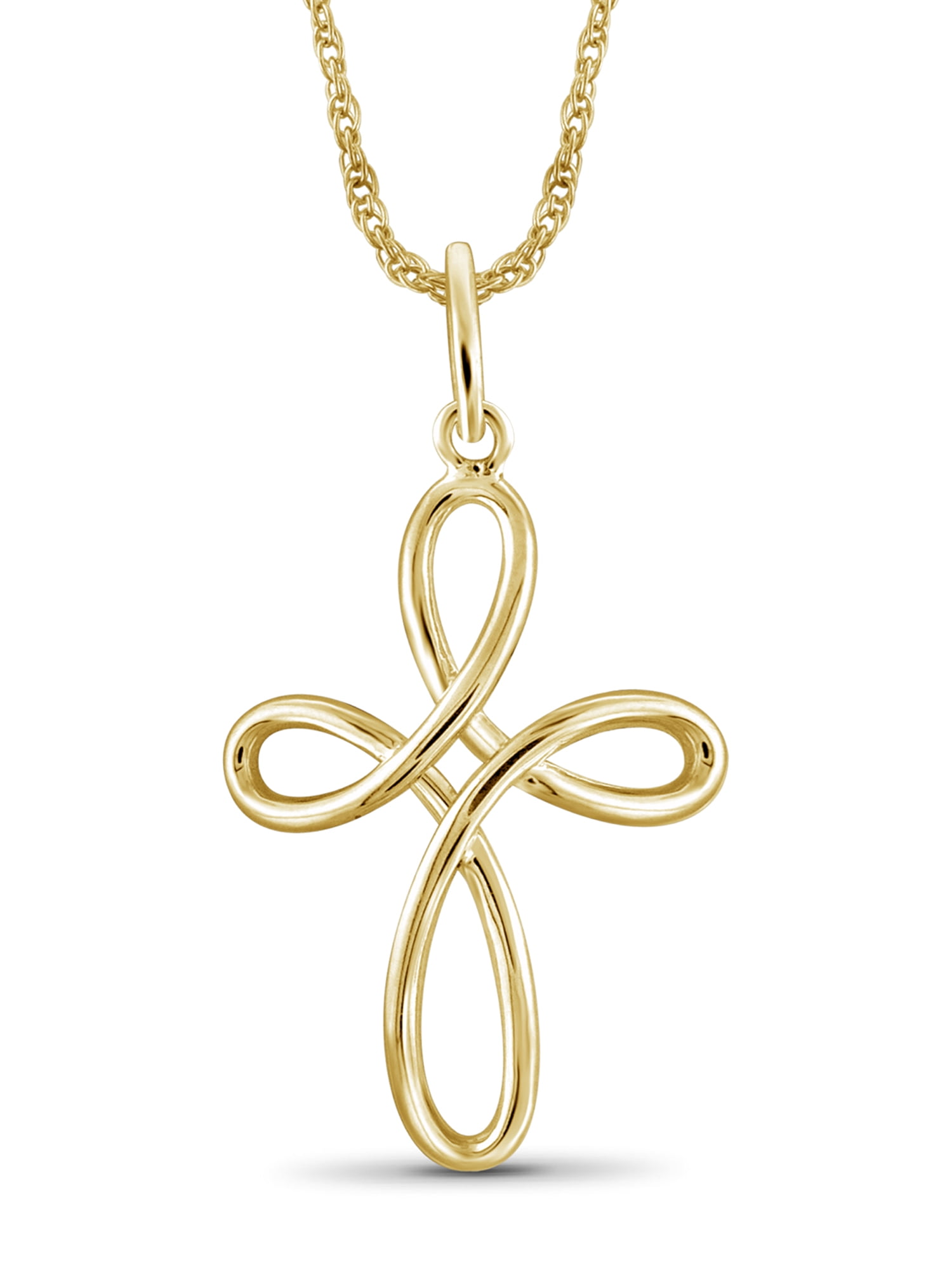 gold and silver cross necklace womens