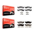 thumbnail image 1 of Positive Plus Front Rear Semi-Metallic Brake Pads Kit for Car 2001-2002 Dodge Ram 2500 3500 KPF-100322, 1 of 8