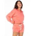 thumbnail image 4 of Celebrity Pink Women's and Women's Plus Quarter Zip Pullover French Terry Sweatshirt, Sizes XS-4X, 4 of 7