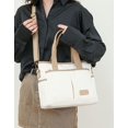 thumbnail image 2 of Kukuzhu Canvas Hobo Bag for Women Shoulder Crossbody Bag Large Totes Handbag Purse Top Handle Bag with Multiple Pockets, 2 of 7