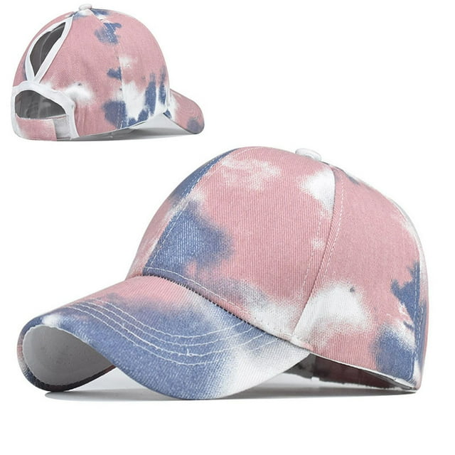 Chapeau Visière de Sport pour Femmes, Bandeau en Coton Sergé avec Taille Ajustable, Design Queue de Cheval Ouvert pour Course, Tennis et Activités Extérieures