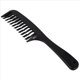 thumbnail image 3 of 6X Negro Peine de Pelo Desenredante de Diente de Doble Hilera Champú Peine con Manejar para Cabello y Rizado, 3 of 4