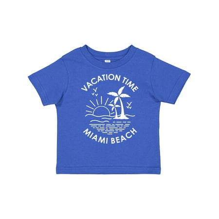 

Inktastic Vacation Time in Miami Beach Gift Toddler Boy or Toddler Girl T-Shirt