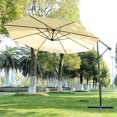 thumbnail image 1 of Outsunny 10’ Diameter Deluxe Patio Umbrella, 1 of 10