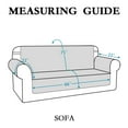 thumbnail image 2 of PrimeBeau Durable Reversible Non-Slip Sofa Slipcover for Pets & Kids, Elastic Straps, Machine Washable, Black/Grey, 2 of 7