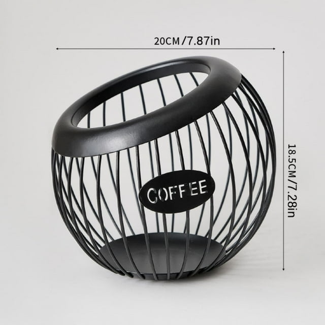 Birdeem Coffee Pod Holde Large Capacity Organizer for Counter Coffee Station Organizer Metal Coffee Pods Storage