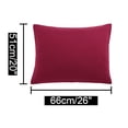 thumbnail image 6 of PiccoCasa 2 Pcs Microfiber Pillowcases, Burgundy Zipper Closure, 6 of 8