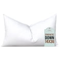 thumbnail image 2 of Pillowflex Synthetic Down Pillow Insert - 14x36 Down Alternative Pillow, Ultra Soft, Large Rectangle Body Sleeping Pillow, Lumbar, Long, Back - 1 Decorative Pillow Form, 2 of 4