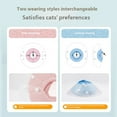 thumbnail image 4 of Cat Recovery Collar Double Layer PVC Waterproof Elizabethan Cone for Post Surgery Pet Care Anti Lick Bite, 4 of 9