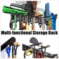 thumbnail image 2 of Walmann Wall Mount Tool Organizer, Mop And Broom Holder, Garage Storage Rack, Heavy Duty Garden Tool Storage Organization System, Holds Up To 300Lbs, 2 of 5
