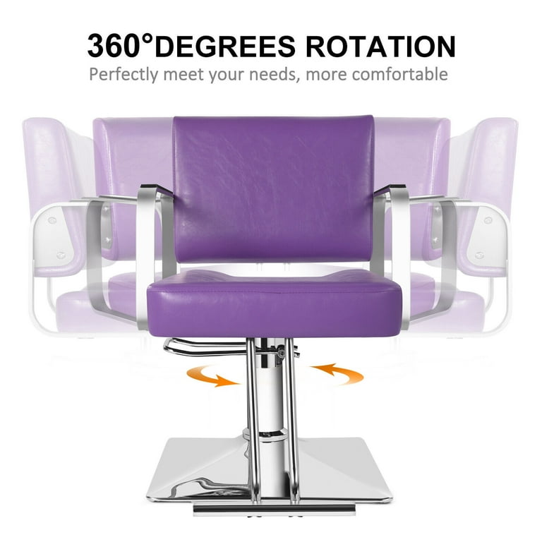 Purple discount barber chair