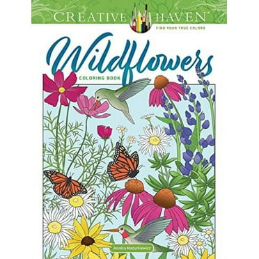 Adult Coloring Books: Flowers & Plants Creative Haven Floral Design ...