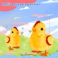 thumbnail image 7 of PayUSD Stuffed Plush Realistic Chick Toy Walking Lifelike Chick Pets Robot Interactive Electronic Pet Plush Toys Moving Animated Nodding Head Gifts for Toddlers 7'', 7 of 7
