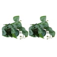 thumbnail image 2 of Artificial Reptile Plant, Easy Care 2PCS Non Fading Soft Texture Lifelike Plastic Plant  For Fish  For Reptile Pet Nests, 2 of 8