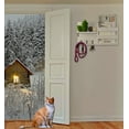 thumbnail image 4 of DUCIHBA Entryway Mail Organizer - Key Holder Hooks - Home Decorative Single Wall Shelf - Rustic Wood, White - 16.5" W x 4.5" D x 9.75" H - 2.5lbs, 4 of 7