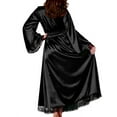 thumbnail image 4 of LilyLLL Women Satin Silk Nightie Dress Bridal Sleepwear Gown Bathing Robe, 4 of 4