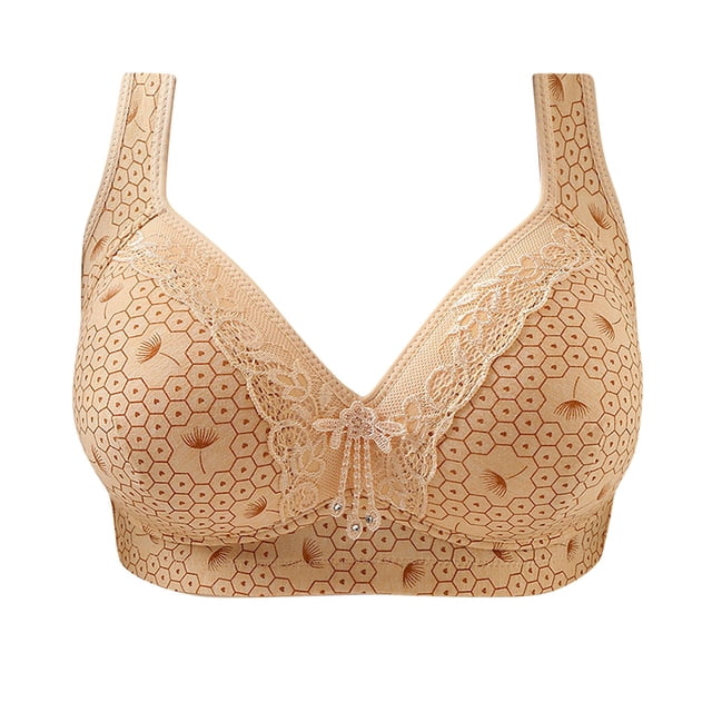 Ropa interior de sujetador transpirable cómoda para mujer sin llantas Fridja nalpqowj34351