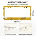 thumbnail image 3 of 2-Pack Aluminum License Plate Frame with 2 Holes for GM License Plate Cover with Free Screws Cute Cartoon Bees, 3 of 8