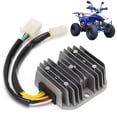 thumbnail image 4 of Motorcycle Voltage Rectifier, 7 Wires Voltage Regulator Rectifier Dual-Plug Silvery  for ATVs for Mopeds, 4 of 8