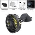thumbnail image 6 of TIERPOP USB Vehicle Air Cooling Fan Cup Holder 360° Rotation Fan Mount Adjustable 12/24V, 6 of 16