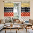 thumbnail image 2 of Modern Bohemian Kitchen Curtain for Berdoom Living Room Cafe 72 Inch Length, Colorful Minimalist Abstract Paisley Boho Tiers Curtains Light Filtering Drapes Window Treatment 2 Panels 52"Wx72"L, 2 of 8