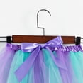 thumbnail image 4 of Zanarzt Toddler Tulle Skirt Layered Ballet Tulle Rainbow Tutu Skirt for Little Girls Dress Up with Colorful Headband Green,5-8 Years, 4 of 4