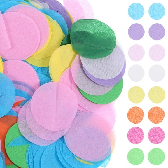 Masteelf 5 Packs Colorful Round Tissue Paper Confetti Dots for Birthday Table Decor Wedding Confetti Decor Party Table Decorations
