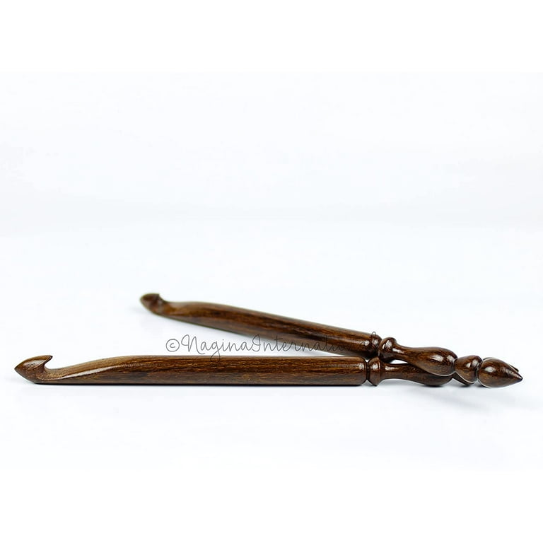 Handmade Rosewood Premium Crochet Hook with Attentive Wood Turning, Knitting & Crochet Accessories