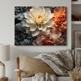 thumbnail image 2 of Designart "White Peach modern Still Lifes" Abstract Still Lifes Metal Wall Decor, 2 of 5