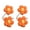 Orange, variant on AOOOWER 2Pcs Curtain Tieback Flower Window Curtain Bind Holdback Buckles Clips Gift