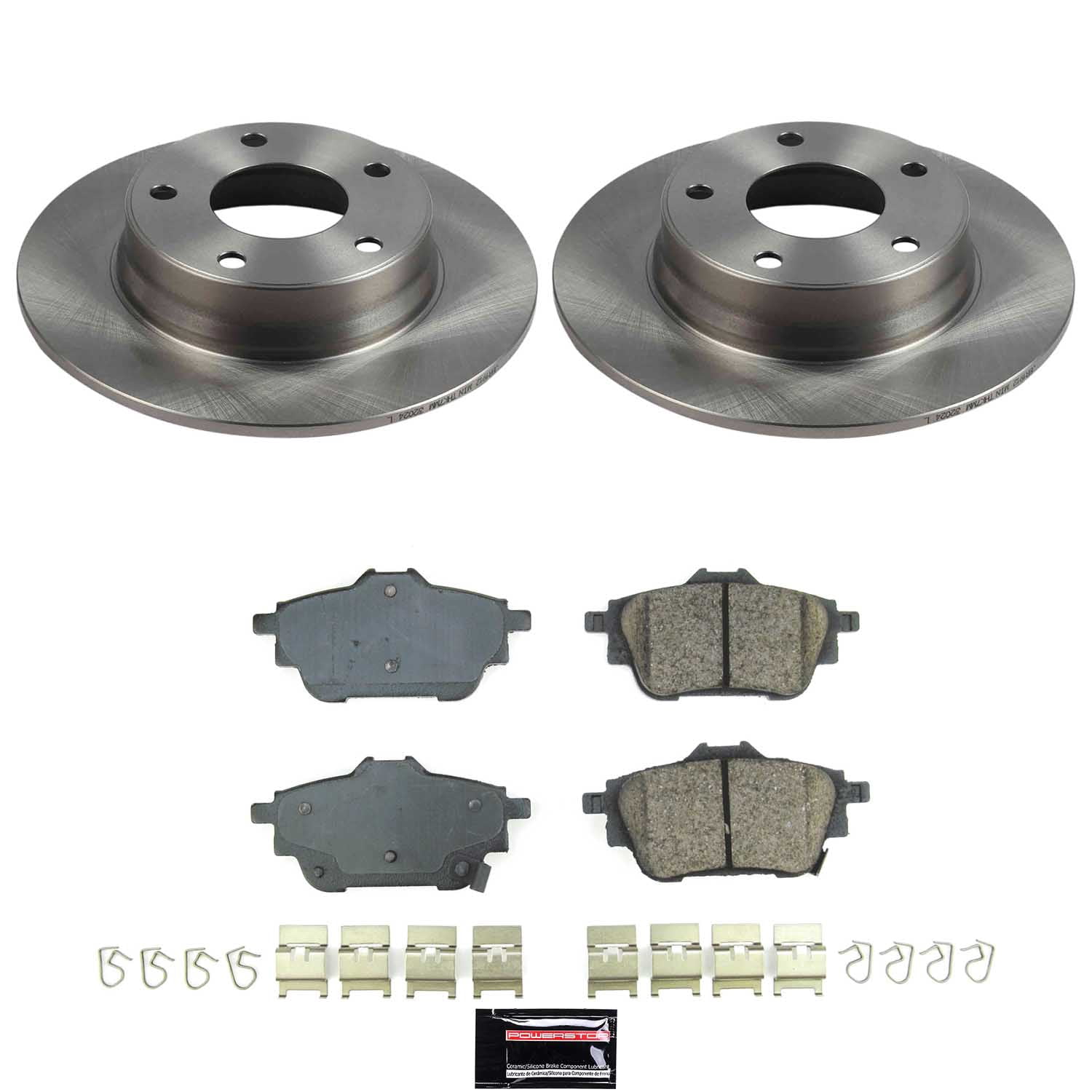 PowerStop Rear Autospecialty Brake Pad and Rotor Kit for Nissan Sentra 2020-25, KOE9217