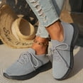 thumbnail image 6 of Women Thick-Soled Solid Sneakers Casual Mesh Walking Shoes Lightweight Sport Shoes Tennis Sneakers for Women Stylish, 6 of 7