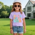thumbnail image 2 of Ketyyh-chn99 Little Girls Floral Top Toddler Girl Shirt Fashion Leisure Casual Tee T Shirts Cotton Short Sleeve Tees Size for 5-6 Years,Purple, 2 of 4